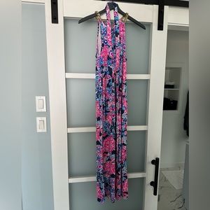 Lilly Pulitzer Bingham Halter Midi Dress - Medium